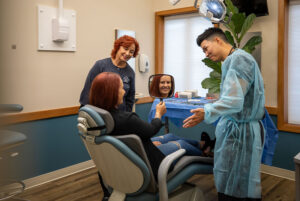 dr.lee finishing up on dental procedure