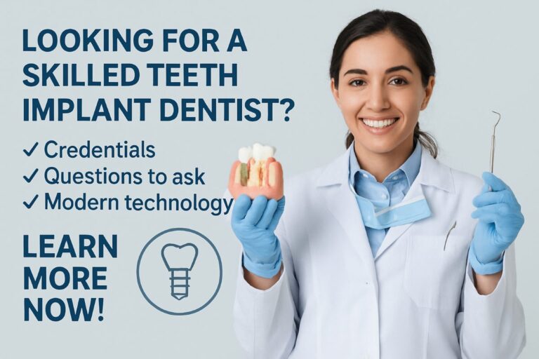 Image of a dentist using modern technology to plan dental implants. No text on image.