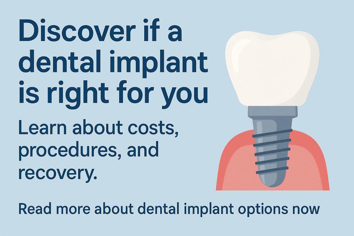 A close up of a mouth, where a dentist is placing a teeth inplant into the lower jaw bone. No text on image.